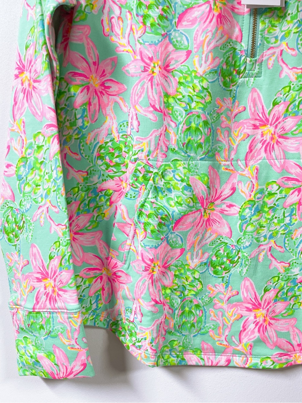 LILLY PULITZER UPF 50+ Skipper Popover Long Sleeve Half-Zip Pullover Top - Picture 4 of 8